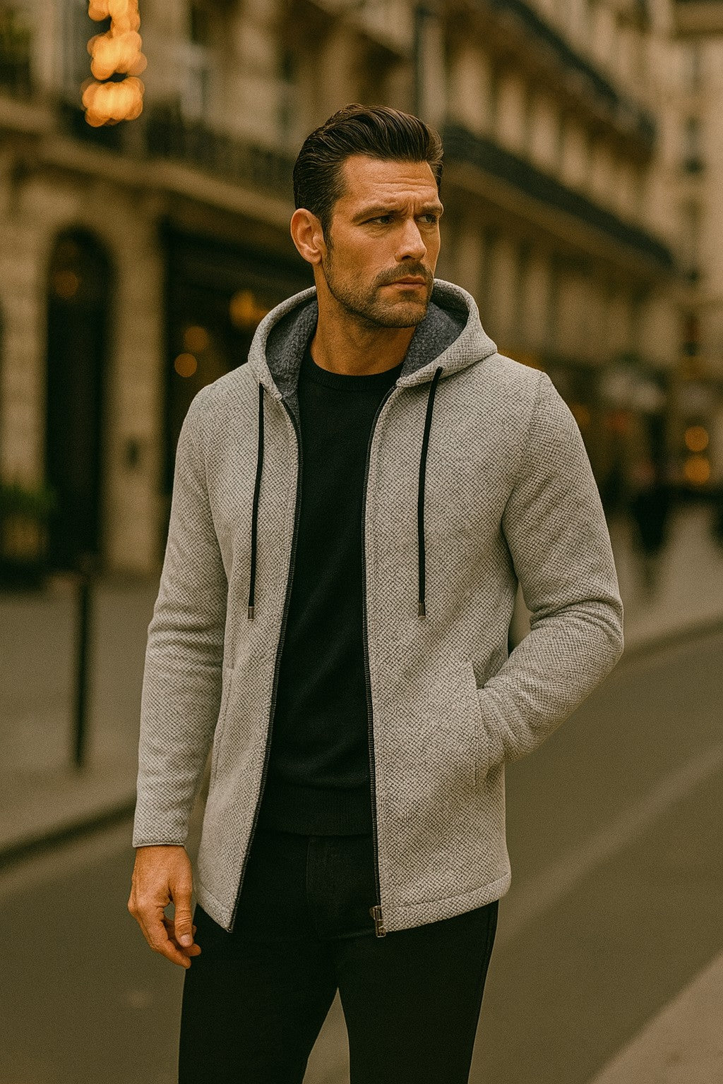 Whitmore Knit Hooded Jacket