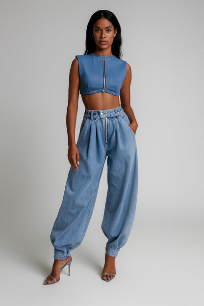 Echelon High-Waist Denim