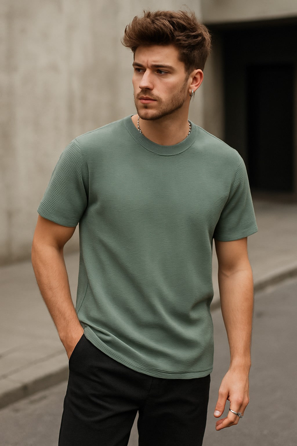 James Classic Textured Tee