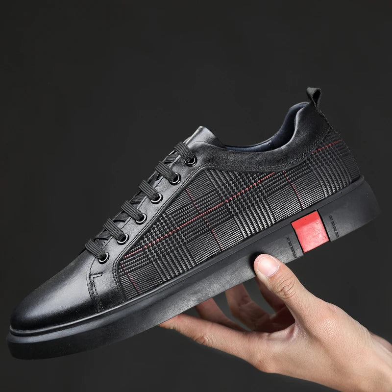 Redline Leather Sneakers