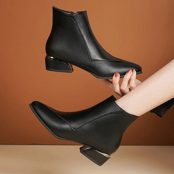 Valencia Mirror-Heel Boots