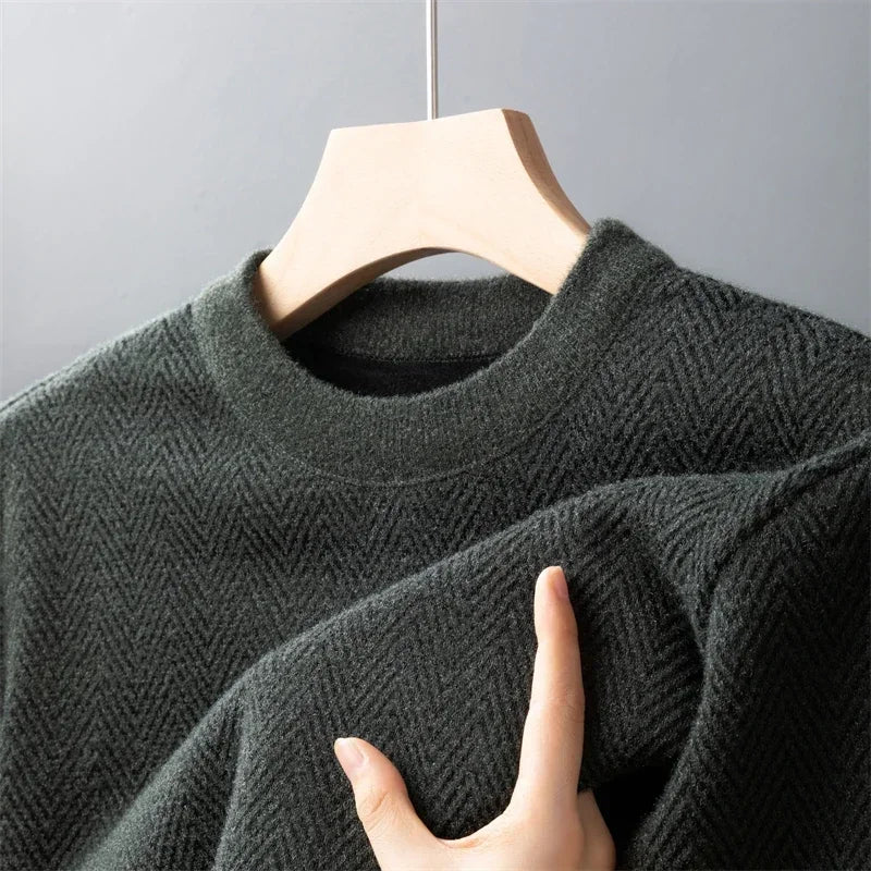 Herringbone Wool Sweater