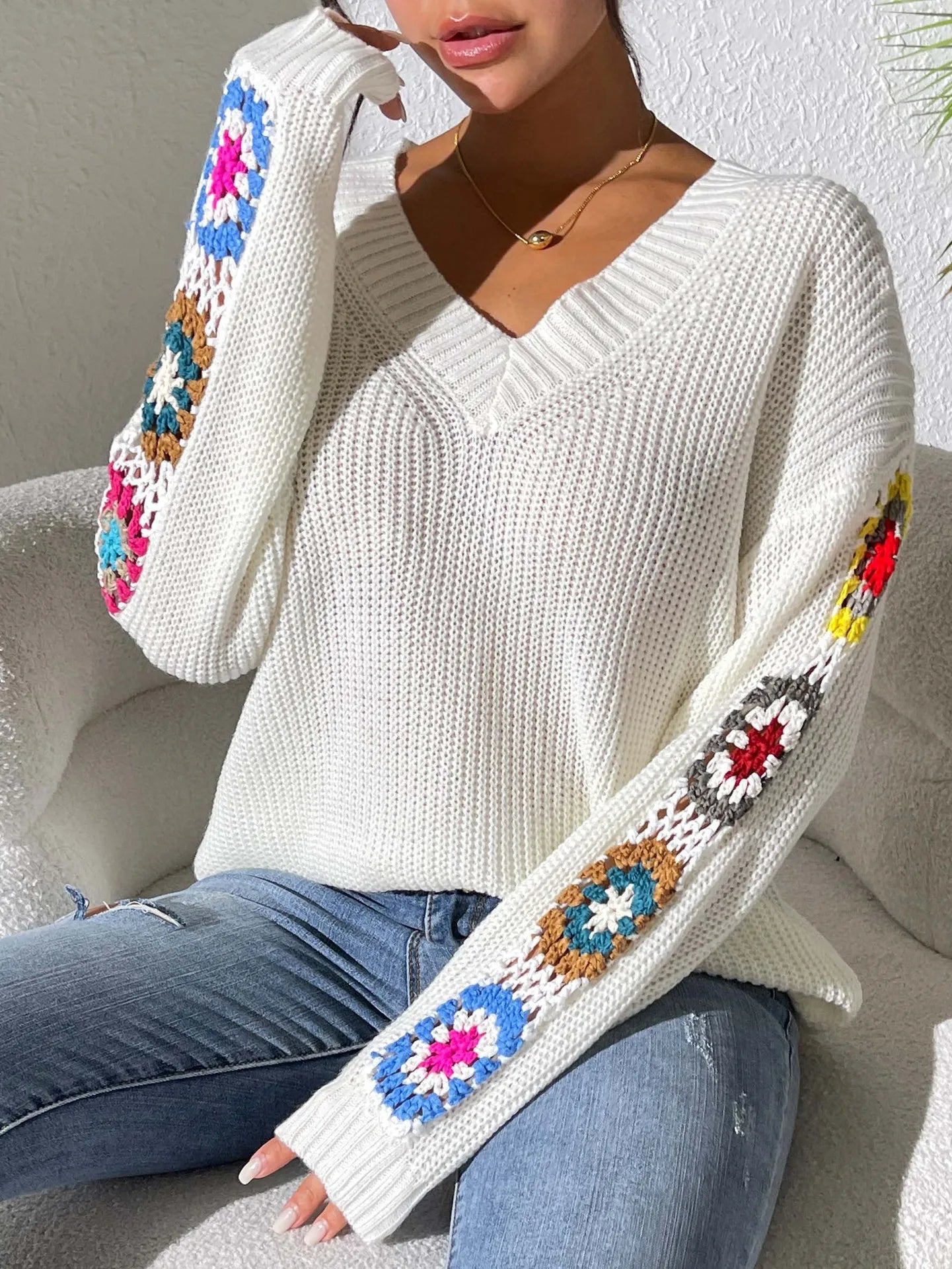 Crescent Bloom Sweater