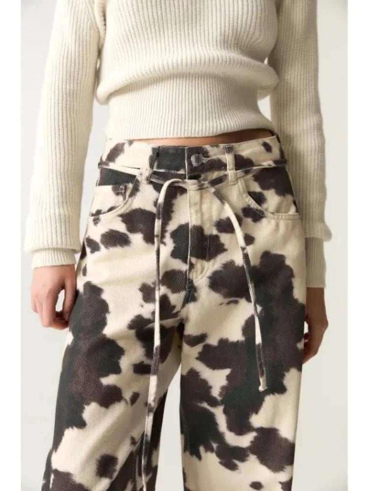 Cowprint Drift Jeans