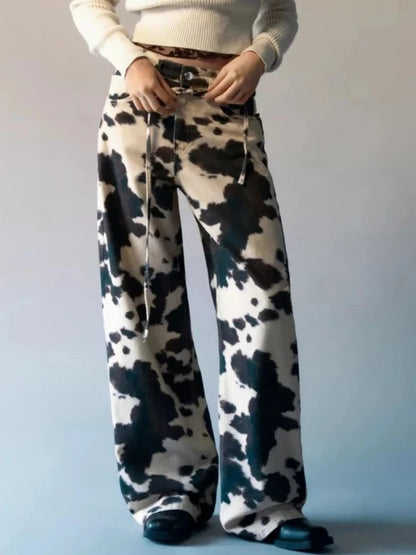 Cowprint Drift Jeans