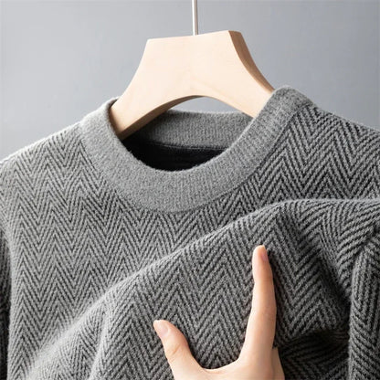 Herringbone Wool Sweater