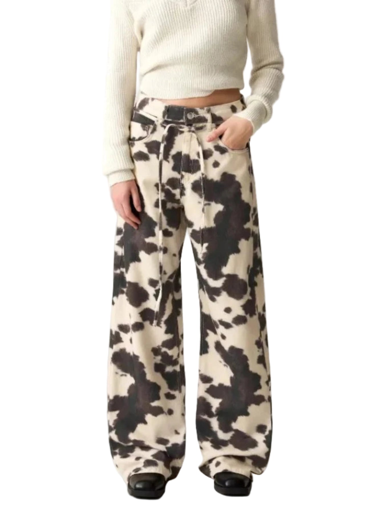 Cowprint Drift Jeans