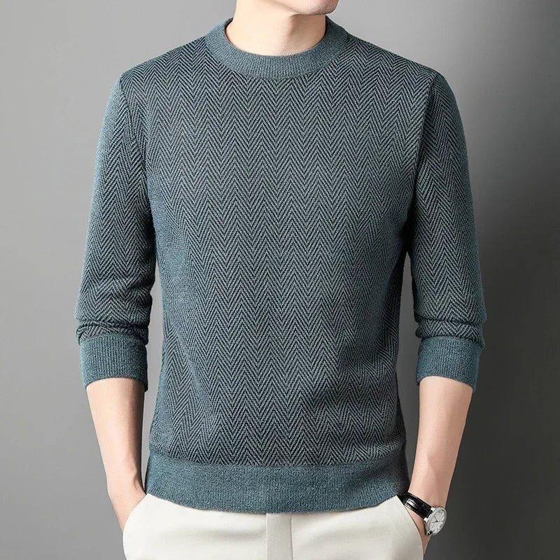 Herringbone Wool Sweater