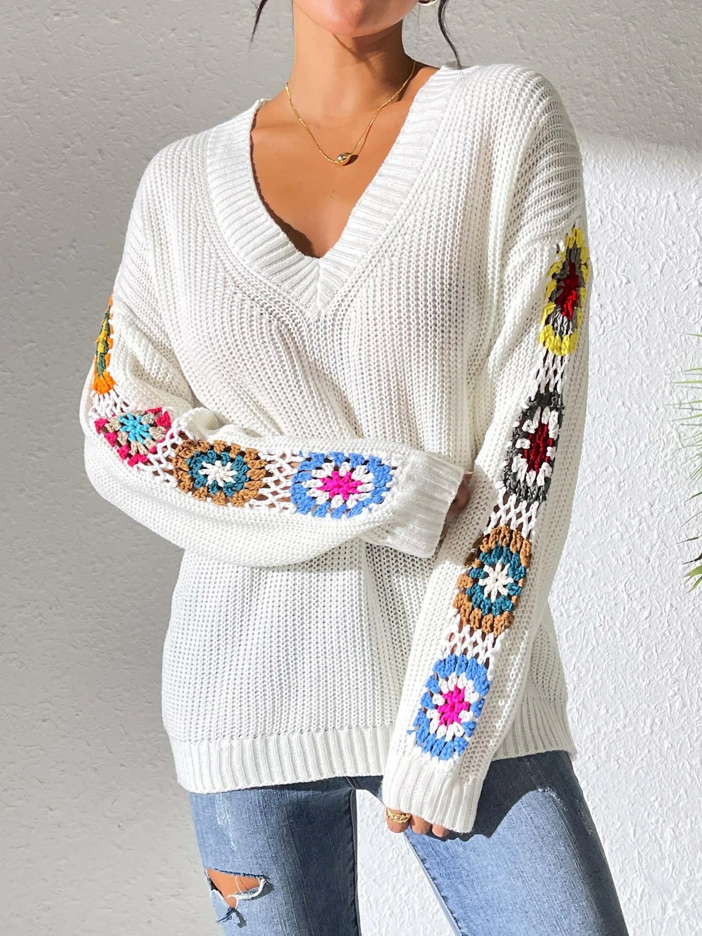 Crescent Bloom Sweater
