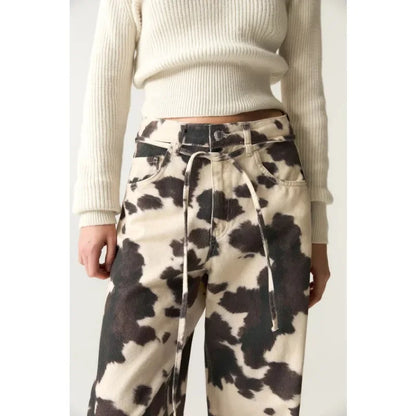 Cowprint Drift Jeans