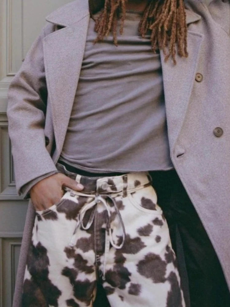 Cowprint Drift Jeans