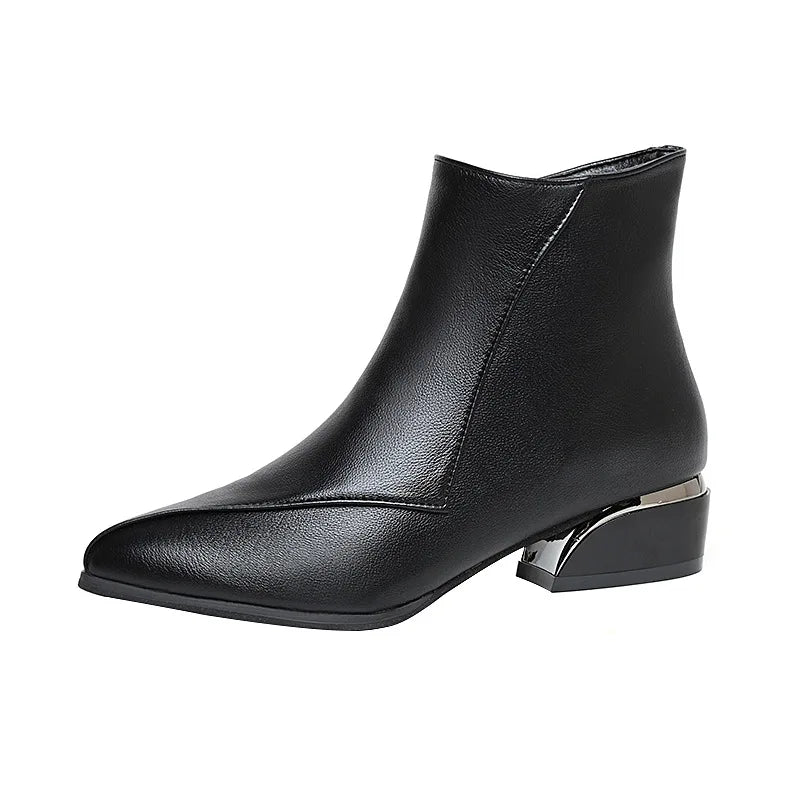 Valencia Mirror-Heel Boots