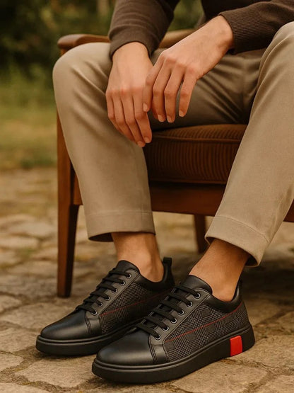 Redline Leather Sneakers