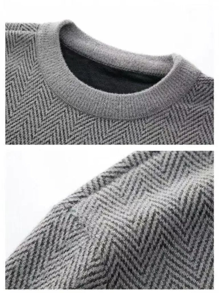 Herringbone Wool Sweater