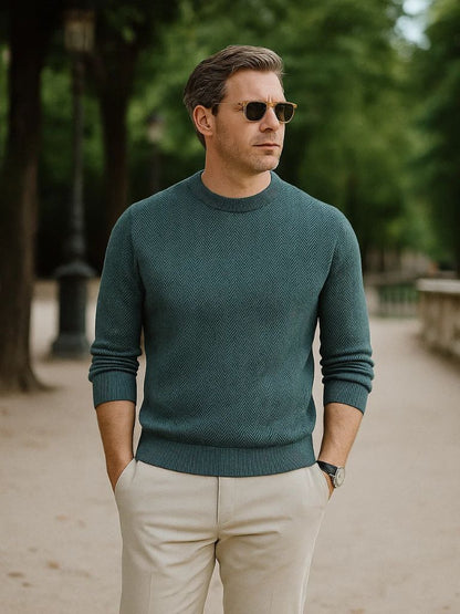Herringbone Wool Sweater
