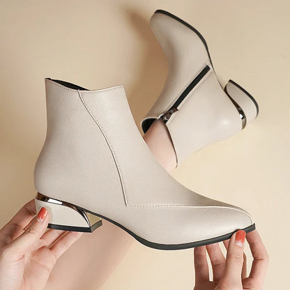 Valencia Mirror-Heel Boots
